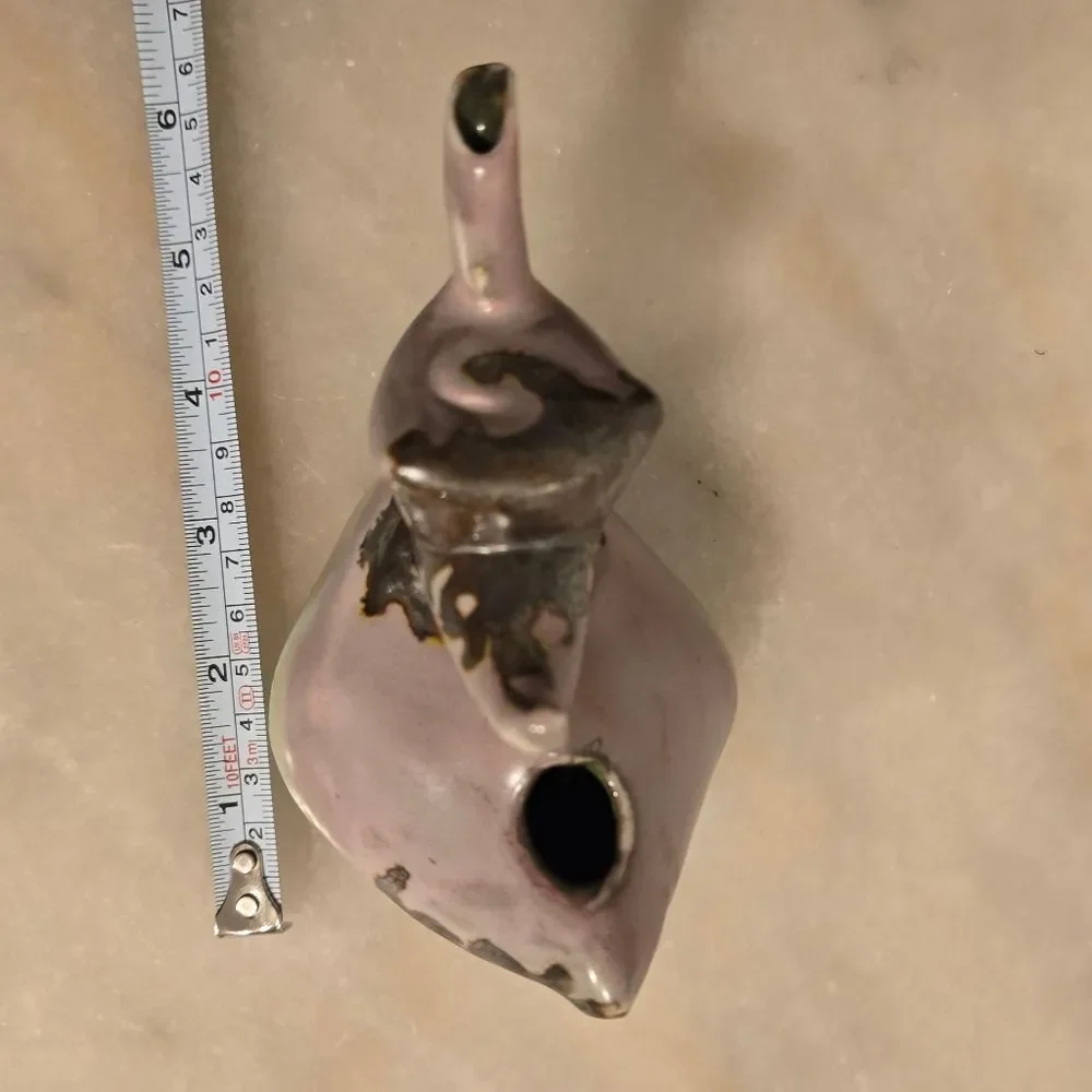 Studio Pottery Crazy Teapot Creamer Avant-garde Pitcher